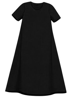 Gudrun Sjoden Cordelia Jersey Dress in Black Large NWT Organic Cotton Modal